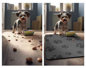 2025 Hot Sales Rubber Waterproof Pet Feeding Mat <span class=keywords><strong>Dog</strong></span> Water Bowl Mat Non-Slip Quick Dry Cat Mat para Alimentos - Product Image 6