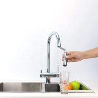 Robinet de cuisine DOGO en acier inoxydable 304, mitigeur d'évier extractible 5 voies, 5-en-1 avec douchette extractible et robinet d'eau potable filtrée, produit phare en ligne