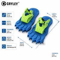 Crampons antidérapants durables pour la neige et la glace, chaussures de ski d'hiver, accessoires de ski résistants au froid pour la marche sur la neige en extérieur
