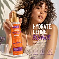 Mousse coiffante en gros pour cheveux bouclés, mousse capillaire pour soins et coiffage, supporte l'étiquetage personnalisé