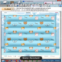 Housse de siège de voiture pour chien réglable, durable et luxueuse, hamac polyvalent pour animaux de compagnie, housse amovible, motif uni, tapis pour animaux de compagnie pour la banquette arrière