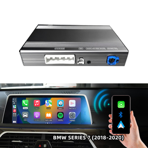 Boîtier adaptateur sans fil Carplay Android EVO Keep Original Control Compatible pour <span class=keywords><strong>BMW</strong></span> Series <span class=keywords><strong>7</strong></span> 2018-2020 <span class=keywords><strong>YouTube</strong></span> Tiktok Video Play - Product Image 1