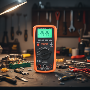 Multímetro Digital VEVOR de 4000 Lecturas True RMS con Auto Rango para Uso Industrial: Voltímetro, Amperímetro, Ohmímetro, Prueba de Continuidad de Diodos - Product Image 2