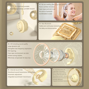 Không dây <span class=keywords><strong>Bluetooth</strong></span> 5.3 tai nghe với mở móc áo và dây buộc không dây âm nhạc thể thao móc <span class=keywords><strong>Bluetooth</strong></span> tai nghe - Product Image 6