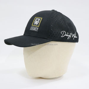 Casquette à visière incurvée à 6 panneaux en maille brodée personnalisée ZZB avec broderie 3D, style sportif et formel, motifs de feuilles et de lettres - Product Image 1