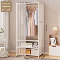 Armoire suspendue moderne et simple en tissu et métal, pour le rangement des vêtements, pour la maison et la chambre