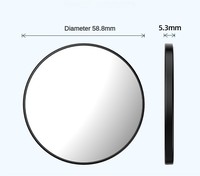 Miroir Selfie Magnétique pour iPhone Compatible Magsafe, Miroir Convexe Fin pour Caméra Arrière, Compatible avec iPhone et Tous les Téléphones, Kit Vlog