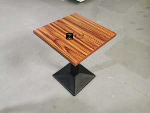 Mesas de comedor cuadradas de madera laminada para <span class=keywords><strong>restaurante</strong></span>, DT-1030, color rosa, precio bajo, promoción - Product Image 4