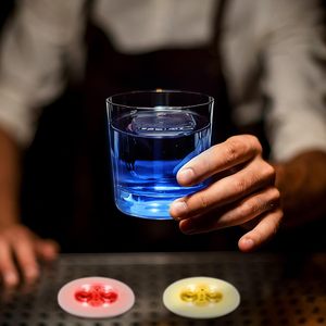 Sous-verres LED lumineux pour boissons, autocollants lumineux pour bouteilles d'alcool, sous-verres clignotants pour tasses, pour clubs, bars et fournitures de fête - Product Image 2