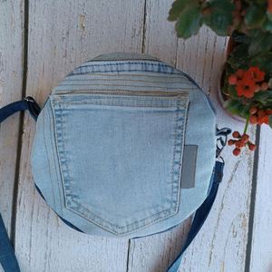 Fashion Vintage Classic Denim Messenger Bags Custom Women Zipper Travel Sling <b>Shoulder</b> Bag Portable Adjustable <b>Strap</b> Autumn - Product Image 5