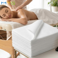 Drap de lit jetable moderne, non tissé, imperméable, écologique, personnalisé pour hôtel et massage