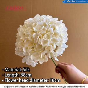 Nueva Hortensia Artificial de Alta Calidad, Color Crema Blanco, 18 cm, Ideal para Decoración de Bodas y Eventos - Product Image 2