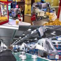 Robot Humanoide con IA y Motor de 1 kW de Potencia que Vende Palomitas de Maíz de Forma Autónoma en Múltiples Escenarios