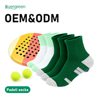 Chaussettes de sport professionnelles, chaussettes athlétiques personnalisées, chaussettes de padel de haute qualité, chaussettes respirantes en coton, chaussettes de compression