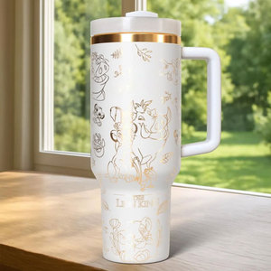 Custom Laser Logo Cartoon Lions Characters Tumbler 30 40 oz Stainless Steel Thermal Cup Travel Camp Car Insulated Mug - Product Image 5