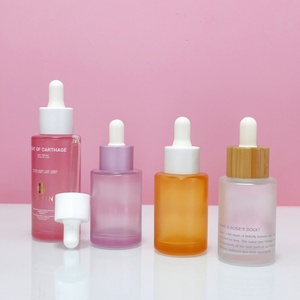 Flacon compte-gouttes en verre recyclable de luxe 30ml 40ml 50ml 60ml pour sérum, huile capillaire et huiles essentielles corporelles, couleur rose - Product Image 5