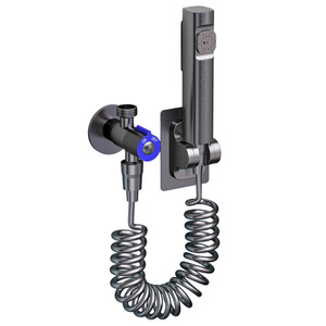 Pulvérisateur <span class=keywords><strong>de</strong></span> bidet portatif en acier inoxydable à pression réglable, ensemble <span class=keywords><strong>de</strong></span> pulvérisateur <span class=keywords><strong>de</strong></span> toilette pour couches pour <span class=keywords><strong>salle</strong></span> <span class=keywords><strong>de</strong></span> <span class=keywords><strong>bain</strong></span> - Product Image 1