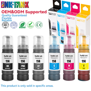 INK-TANK 114 Encre de recharge compatible de qualité supérieure à base d'eau pour <span class=keywords><strong>imprimante</strong></span> Epson <span class=keywords><strong>EcoTank</strong></span> <span class=keywords><strong>ET</strong></span> 8550 <span class=keywords><strong>8500</strong></span> - Product Image 1
