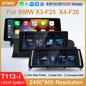 STWEI 2026 Nouveaux écrans fins Système Linux 12,8 pouces Résolution 2400x900 Pour BMW X3 F25 X4 F26 Lecteur multimédia automobile sans fil CarPlay KSW - Product Image 2