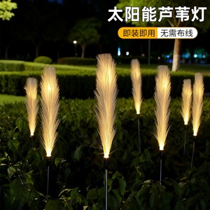 Solar Garden <b>Lights</b> <b>LED</b> Pampas Grass Outdoor Waterproof Solar Powered Decorative Stake <b>Light</b> For Yard Patio - Product Image 3