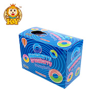 Wholesale Custom Multi Colour Sugar Coated Circle Shaped Gummy Candy for Kids