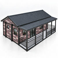 Cabines préfabriquées modulaires modernes avec véranda couverte pour café, café de jardin et usage commercial extérieur