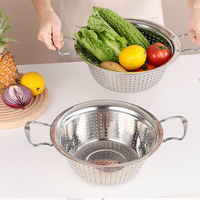 Panier de vidange compact en acier inoxydable écologique avec design stable, compatible lave-vaisselle et four, pour usage domestique et professionnel
