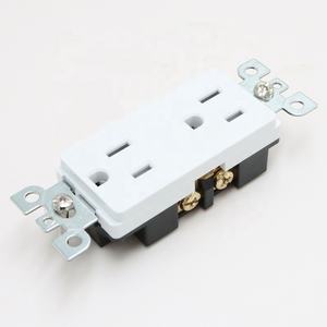 เต้ารับไฟฟ้าแบบ USB ไนลอน 15A 125V มาตรฐานอเมริกา แบบสองช่อง 2 ช่องเสียบปลั๊กไฟติดผนัง - Product Image 4