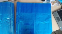 Usine chinoise de sacs plats bleus en PEBD personnalisés pour le marché européen et africain de la viande du poisson frais, etc.