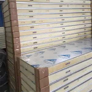 PU Polyurethane PUR PIR PUF Insulated Foam Walk In Cooler coldroom panels Cold Room Storage Insulation Sandwich Board Panels