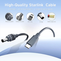 Cable de Alimentación USB-C DC para Terminal de Internet Satelital, 10 Pies/3 Metros, Conductor de Cobre Puro, Revestimiento de PVC, Carga PD de 100W para Banco de Energía