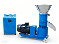 Nouvelle petite machine à granulés d'aliments électriques pour animaux d'élevage et volailles, haute productivité 0,1-0,15 tonnes/heure, pour soja et maïs