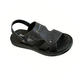 Sandales d'extérieur pour hommes <span class=keywords><strong>Kito</strong></span> en cuir avec bride à boucle, semelle extérieure en PVC, respirantes et antidérapantes, mode estivale - Product Image 3