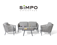 SIMPOLIFESTYLE Ensemble de canapés 2 places de qualité supérieure pour l'extérieur, résistant aux intempéries, pour salon, cour, jardin, hôtel