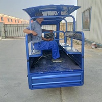 Triciclo Eléctrico de Alta Potencia para Adultos, Semi-cubierto, con Protección contra la Lluvia y el Sol, para Carga