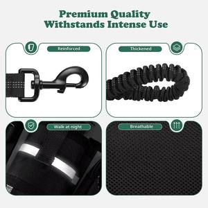 สายจูงสุนัขแบบยืดหดได้ NIBAO พร้อมกระเป๋าคาดเอว สะท้อนแสง สำหรับเดินเล่นตอนกลางคืน - Product Image 3