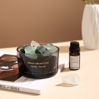 Diffuseur d'huiles essentielles de parfum en pierre de cristal d'aromathérapie en cristal personnalisé en gros Diffuseur de pierre de cristal naturel