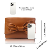 Sac Tendance 2024 Nouveautés 2025 Idées de Produits Guangzhou Sacs de Soirée et Pochettes de Créateur pour Femmes avec Nœud, Sacs de Fête pour Dames