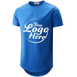 Vente en gros T-shirt uni pour homme 100% coton basique col rond en vrac logo personnalisé T-shirt de sport pour homme - Product Image 5