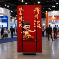 Afficheur LED vertical portable, affichage de totem, couleur pleine, haute luminosité, pour centre commercial, magasin de détail, kiosque publicitaire