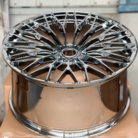 Jantes forgées JWYC personnalisées multi-rayons chromées argentées 17-22 pouces 5x120 5x114.3 en alliage pour Audi Vossen Rays Te37 BMW