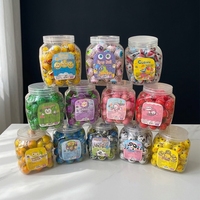 Lot de Bouteilles Assorties de Chewing-gums Liquides en Forme de Dessins Animés 3D, Saveurs Fruitées Mixtes, Confiture Éclatante, Multicolores, Snacks pour Enfants, Vente en Gros