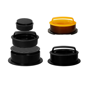 Prensa para Hamburguesas 3 en 1 para Cocina, Molde Antiadherente de Plástico Ecológico para Carne de Res, Vegetales y Hamburguesas Rellenas, Multiusos - Product Image 1