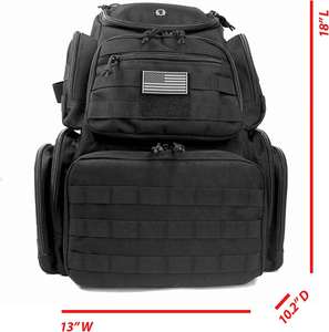 Sac à dos tactique en polyester verrouillable grande capacité pour l'extérieur, la randonnée et les voyages, avec plusieurs poches - Product Image 2