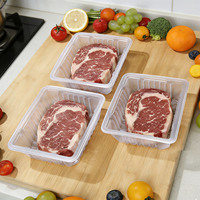 Plateau en PP transparent, épais, de qualité alimentaire, recyclable, personnalisé pour la vente en gros, idéal pour la viande de bœuf, la viande fraîche, le poisson, les saucisses, le poulet congelé