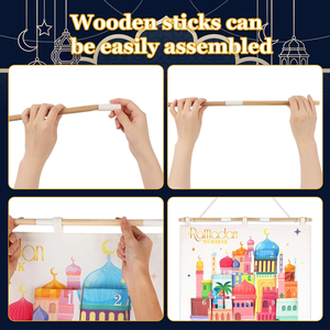 <span class=keywords><strong>Calendario</strong></span> de Adviento de Ramadán Personalizable con Impresión <span class=keywords><strong>Lunar</strong></span> de 30 Días de Buenas Habilidades para Niños Musulmanes - Product Image 4