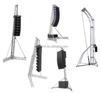 Support de scène modulaire carré en alliage d'aluminium robuste pour enceintes Line Array, tour de levage portable pour affichage scénique