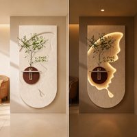Vase mural hydroponique LED Art Déco fait main exquis pour la décoration intérieure