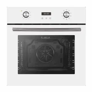 White Color Tempered Glass built-in ovens mini pyrolytic built-in Gas Electric oven