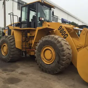 Сделано в Японии используется CAT980G гидравлический погрузчик CAT 950 966 980 фронтальных погрузчиков